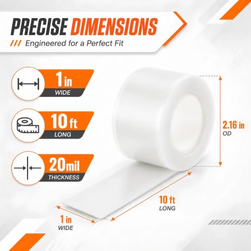 White Self Fusing Silicone Tape 2 Rolls Plumbers Tape 1 in x 10 Ft - color: White