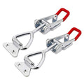 2 Pack Adjustable Toggle Clamp 660 lbs Holding Capacity Toggle Latch Hasp Clamp GH-4003 Lockable Quick Release Pull Latch Metal Draw Latch for Door, Box Case Trunk, Smoker Door, Jig - style: 4003, 2PK