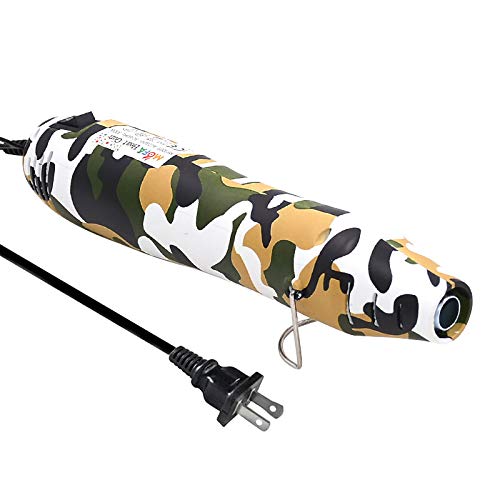 mofa Resin Heat gun,6.6ft Cable 300W Heat Gun for Crafts,Acrylic Paint Dryer Multi-Purpose Electric Heating Nozzle (Camo) - color: Camo