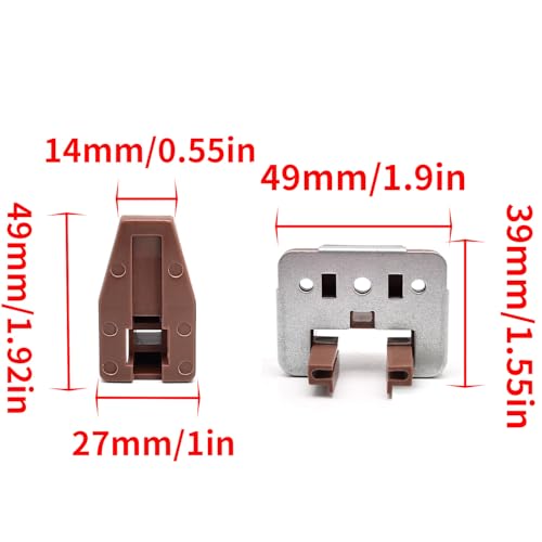Surf Turtle 10 Sets Center Mount Drawer Track Glides with Metal Backing - style: 10 Pack/Classic With Metal Brackets