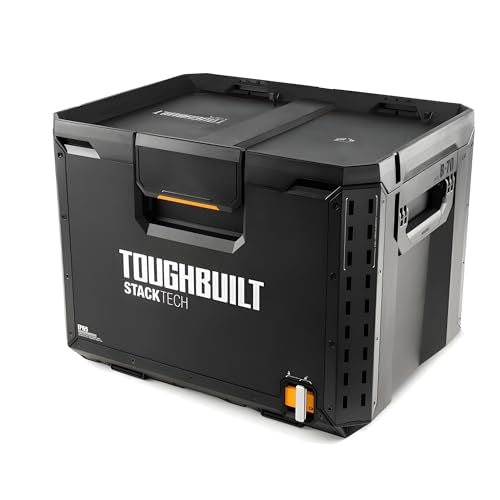 ToughBuilt StackTech XL Stackable Tool Box with Lock and Removable Tray - size: X-Large