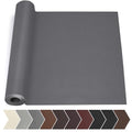 Leather Repair Tape, Leather Repair Kit for Furniture Dark Gray - color: Dark Gray, size: Litchi Grain 17 x 79 In
