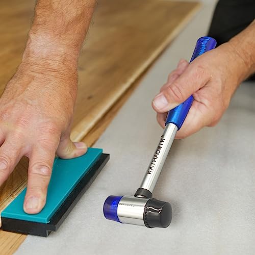 KAIHAOWIN Small Rubber Mallet-25mm Double Faced Rubber Hammer with Soft/Hard Plastic Nylon Head Non Marring Hammer for Jewelry Leather Work Craft Flooring Project Upholstery Camping Woodworking - size: 25mm Soft/Hard Hammer