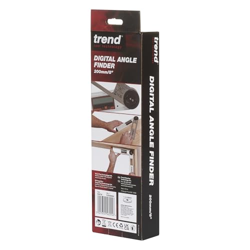 Trend 8-Inch Digital Angle Finder for Precise Angle Measurements, DAF/8