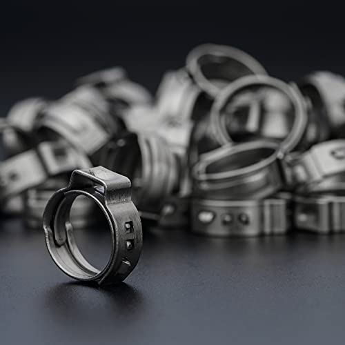 iCrimp 1/2 Inch Stainless Steel PEX Cinch Clamp Rings - size: 50pcs 1/2-Inch