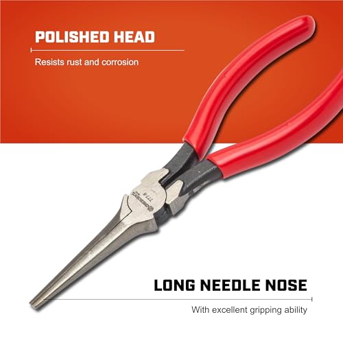 Crescent 7-15/32" Long Needle Nose Solid Joint Pliers | 7777CVN
