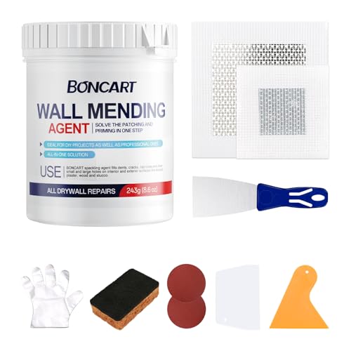 BONCART 8.6Oz Drywall Patch Repair Kit – Professional All-in-1 Tool Set