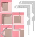 2Pcs/Set,Book Cover Guide,5-in-1 Stainless Steel Metal Bookbinding Cover Tool for Making Book Cover Creating Book or Album Covers Out of Chipboard Makes Creating Covers Out of Chipboard Simple - color: 2Pcs/Set Book Cover Guide