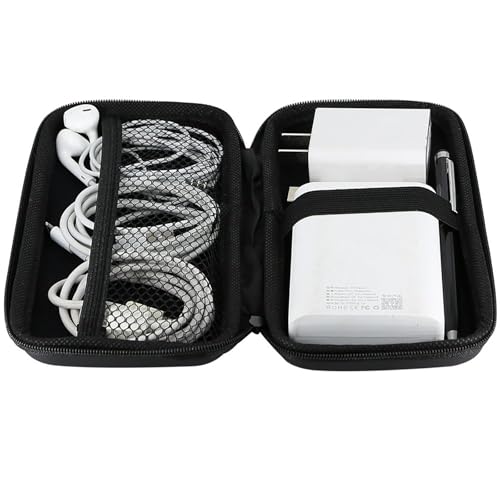 iMangoo Travel Essential Electronics Organizer Charger Case Carrying Pouch - color: Black, size: Small