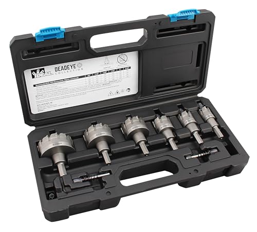 IDEAL INDUSTRIES Deadeye Carbide Tipped Hole Cutter, 8 pc Kit - size: 8 pc Kit