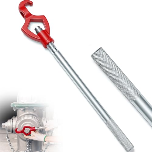 Tandefio 1 Pcs Fire Hydrant Wrench, 1-1/2" to 3", Red - color: Red, size: 1-1/2" to 3"
