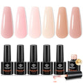 modelones Gel Polish Builder Nail Set, Base Colors Nude Hard Strengthener - color: B2-Barely Blush