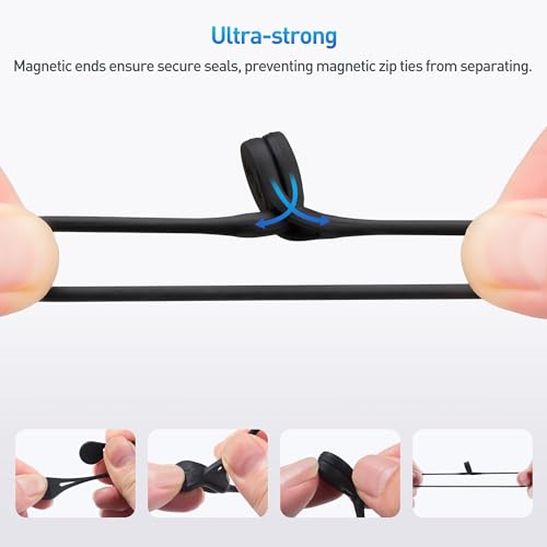 Cable Matters 10-Pack Ultra Strong Silicone Magnetic Cable Ties - style: 10-Pack
