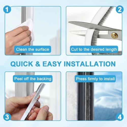 Weather Stripping, 39.4 FT Self-Adhesive Foam Door and Window Seal, Grey - size: 0.35'' Wide X 0.35'' Thick