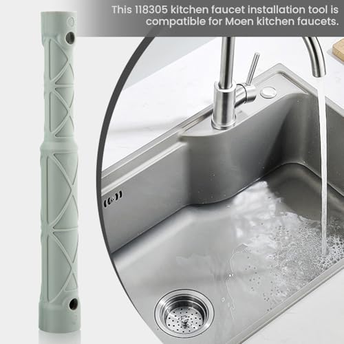 118305 Replacement Kitchen Faucet Installation Tool for Kitchen Sink Faucet, Faucet Removal and Install Tool, Faucet Tighten Loose Wrench Tool(Gray,Size:7.87inch)