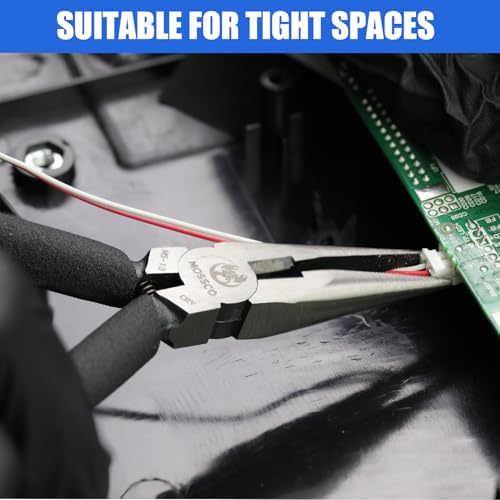 Needle Nose Pliers, 5" Mini Long Nose Pliers with Cutter, Serrated Jaw Precision Small Needle Nose Pliers for Jewelry Making, Bending Wire, Crafts, Electronic Repair - size: 5''-1 pack