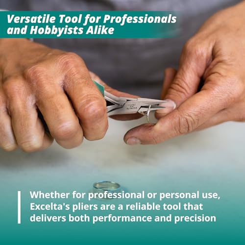 Excelta 2644D Small Chain Nose Pliers, Stainless Steel, 4.75 Inch - size: 4.75 inch, style: Cushioned Grip, Small Chain Nose, 2644D