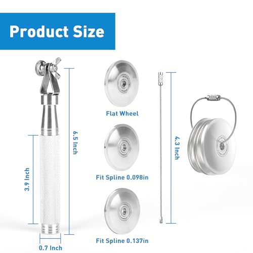 Stainless Steel Handle Screen Roller Tool with 3 Steel Bearing Wheels - size: 3 in1 Stainless Steel Screen Roller Tool Kit