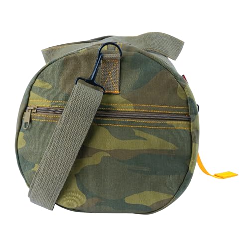 Rothco Canvas Equipment Bag, Heavyweight Cotton Carryall - color: Woodland Camo, size: 24 Inches