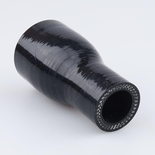 AC PERFORMANCE ID 1-3/8" to 3/4" Silicone Hose Straight Reducer Black - color: Black, size: ID 1-3/8" to 3/4" (35mm to 19mm)