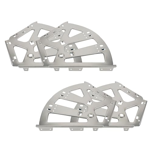 Coshar 4Pcs 3 Layers Shoes Drawer Hinges Fan Shape Shoe Cabinet Rack,Silver | 3 Layers,Stainless Steel Shoe Cabinet Rack Flip Frame, Replacement Fittings, Furniture Parts Hardware - color: Silver, size: 3 Layers