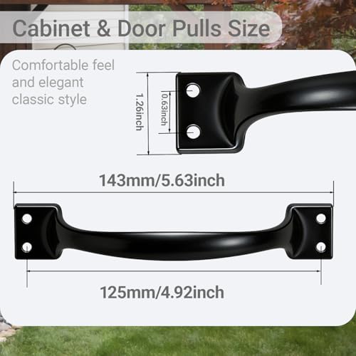 6PCS Cabinet Pull & Door Handle, Premium 5.6-Inch Kitchen Drawer Pulls
