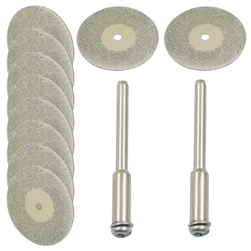 Bivethoi 12 Pack 40mm Mini Diamond Coated Cutting Off Wheels Discs - style: 40mm(12 Pack)