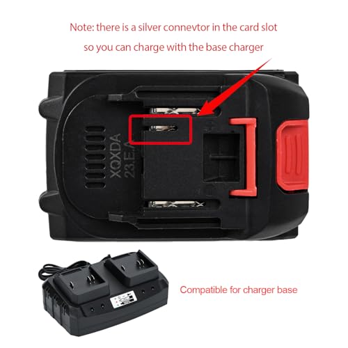 21v Lithium Battery - 2.0 Ah Battery with Charger Cord Compatible for Mini Chainsaw