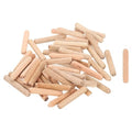 uxcell 100Pcs 1/5" x 1-1/6" Wooden Dowel Pins, Wood Dowels Rods, Furniture Woodworking Grooved Fluted Pin, Wooden Dowels Fluted for Craft, DIY Projects - size: 1/5" x 1-1/6"