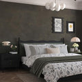JSEVEM 48"×118" Large Size Extra Wide Thick Dark Brown Tan Grey Rusty Concrete Wallpaper Peel and Stick Waterproof Metallic Concrete Contact Paper Vinyl Adhesive Sticker for Bedroom Bathroom Gym Walls - color: Dark Tan Grey, size: 48" x 118"
