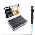 100Pcs Pencil Refills, 2.8mm Pencil Leads, Solid Carpenters Refills Replacement, Deep Hole Marker, Waterproof for Woodwork Construction Building (Black) - style: black