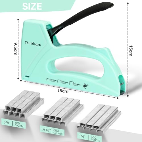 Light Duty Staple Gun for Wood, Upholstery Staple Gun for Classroom - color: Green