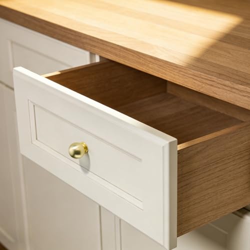 AVICCI 10 Pack Cabinet Knobs Brushed Gold Heavy Duty Solid Cabinet Handles cabinets Dressers Kitchens Handles Bathroom cabinets Cabinet pulls - color: Brushed Gold, size: Knob-10Pcs