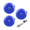 DiCUNO 3-Pack Soft Retractable Measuring Tape, 60-Inch 1.5 Meter, Blue - color: Blue*3pcs