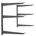 Delta Heavy Duty Wood and Lumber Storage Rack, Holds Up To 480 lbs - Easy to Install Mounted Rack With Steel Construction for Indoor & Outdoor Storage Solution For Garage, Basement & Pantry Cycle - style: 3-Tier Heavy Duty Rack