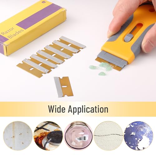 Bates Choise - Single Edge Razor Blades, 50 Pack, Gold - color: Gold, size: 50 Pack