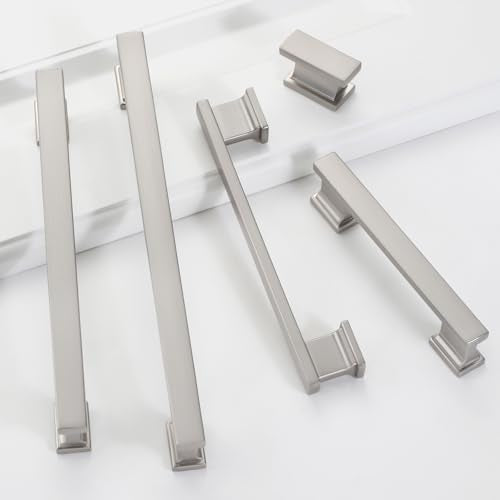 Matt Brushed Nickel Kitchen Cabinet Knobs 1.49 Inch 10 Pack - color: Matt Brushed Nickel, size: 1.49"/38MM Single Hole