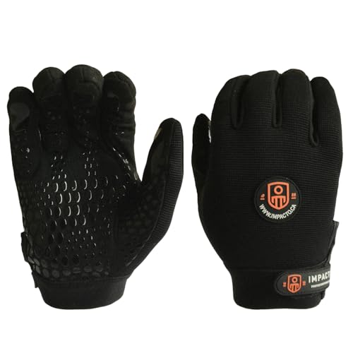 Impacto AV40820 Anti-Impact Mechanic's Glove, Black