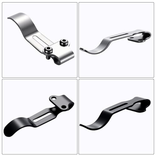 4-Pack Deep Carry Pocket Clips with 8 Screws