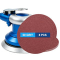 8 Pack 10 Inch PSA Sanding Discs 60 Grit Aluminum Oxide Red - size: 60 grit