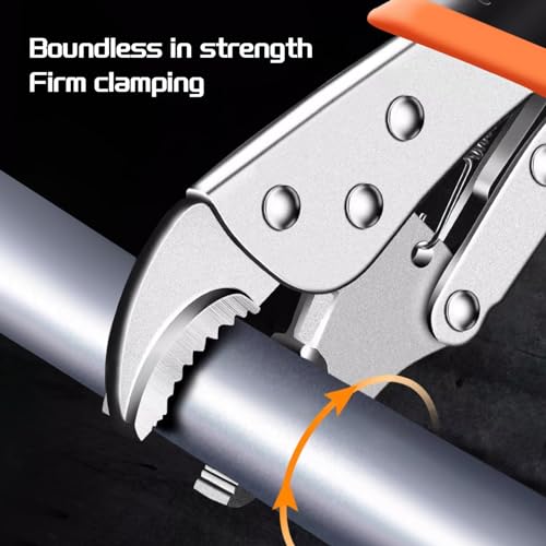 4-Pack Vice Grips Pliers Set for welding,Metal Bending,Woodworking, | Locking Pliers,2PCS 10"Curved Jaw,2PCS 9-1/2" Needle Nose Vise Grips,Ergonomic Handle - style: 4 PCS VICE GRIPS PLIERS