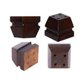 Wood Legs for Furniture 3 inch Heavy Duty Sofa Legs Square Brown Bed Legs Pack of 4, Mid Century Chair Feet, Sofa Replacement Parts, Dresser Leg Sideboard Recliner Couch Riser - color: Brown, size: 3"H*3.15"W (No Hanger Bolt)