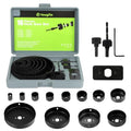 16-Piece Hole Saw Kit for Wood, Drywall & PVC, 3/4"-5" - size: Carbon Steel 16Pcs