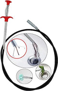 Drain Snake Drain Clog Remover Flexible Grabberable Pick Up Cleaning Tool Reacher Claw Stick, Drain Auger Grab Trash Hairs from Drain,Sink,Bathroom Tub Toilet Hose (79 Inch Drain Snake Tool) - style: 79 Inch