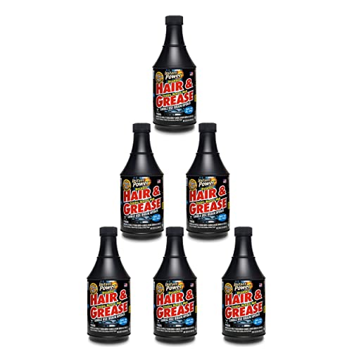 Instant Power Hair & Grease Drain Opener & Clog Remover, 20 fl oz, 6 Pack - size: 20 Fl Oz (Pack of 6)