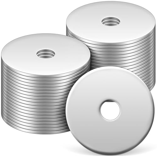 200 Pcs Stainless Steel Fender Washer-1/4 ID x 1-1/4" OD x 1/20" Thick for Screw and Bolt Flat Washers Corrosion Resistant Metal Washer for Wood and Wet Environments, Construction and Repair