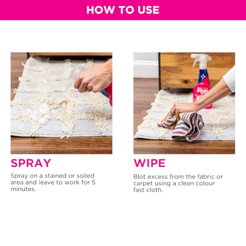 The Pink Stuff Miracle Foaming Carpet & Upholstery Stain Remover, 16 Fl Oz - size: 16.9 Fl Oz (Pack of 1)