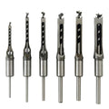 6Pcs Square Mortise Chisel Drill Bit Set 5/8-1/4" 6 Sizes for Woodwork