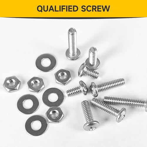 Mywish 740Pcs #4-40#6-32#8-32#10-24 Machine Screw Assortment Kit, Phillips Pan Head Assorted Screws Nuts and Bolts, Stainless Steel Screws Bolts Kit - style: 740Pcs SAE Pan Head