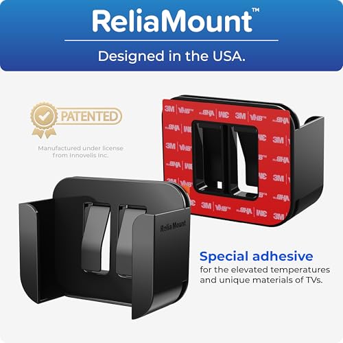 ReliaMount Universal Mount for Apple TV - Compatible with Every Apple TV - color: Basic Black Apple TV Mount